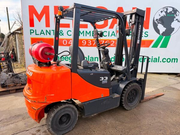 2014 DOOSAN 3.3 / 3 TON GAS FORKLIFT ....116P 381700943
