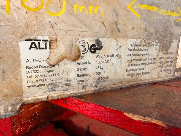 1500mm alloy RAMPS to suit Lowloader .....35v 381700993