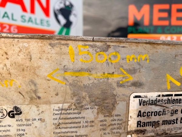 1500mm alloy RAMPS to suit Lowloader .....35v 381700995