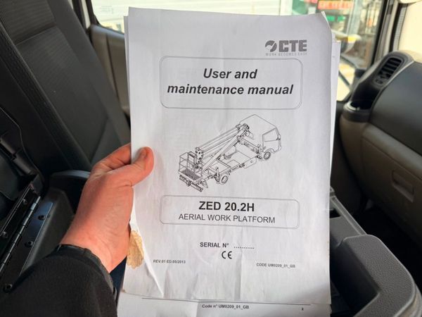 2016 NISSAN CABSTAR CHERRY PICKER... 1,884 hrs. 381820628