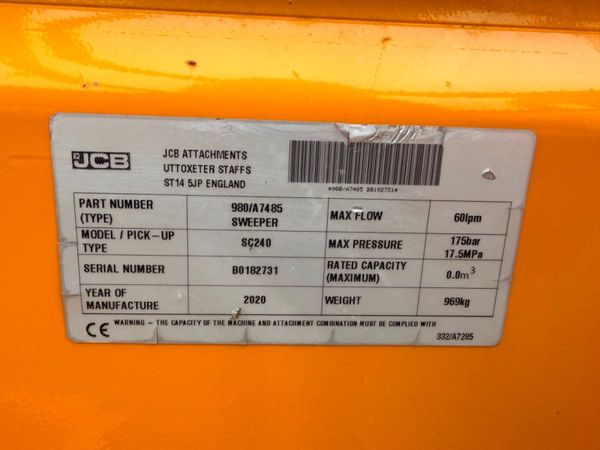 2020 JCB SWEEPER BRUSH collectors box ....2097T 382063185