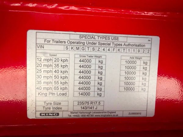 2015 KING LOW LOADER STREPFRAME TRAILER 382432864