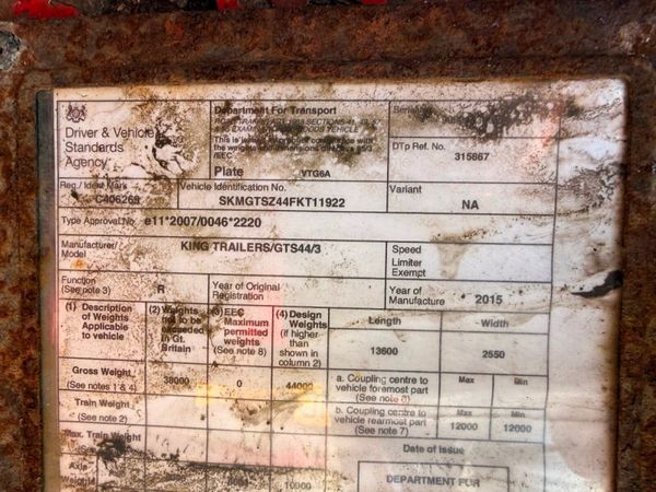 2015 KING LOW LOADER STREPFRAME TRAILER 382432865