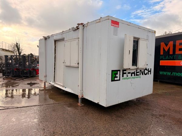 Damaged site office cabin 20 x 9 382540602