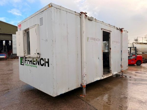 Damaged site office cabin 20 x 9 382540604