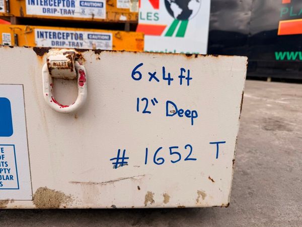 6X4 BUNDED DRIP SPILL TRAYS  HEAVY DUTY.. 1652 382529538