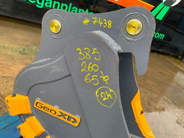 UNUSED 24" GEO XD  BUCKET.....65mm PINS......7438. 383221942