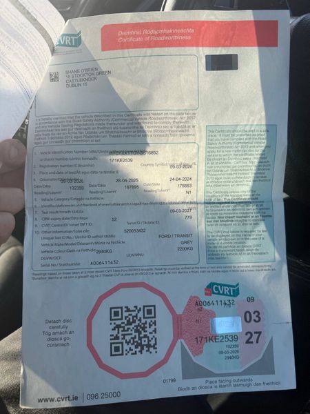 NO VAT Transit custom LWB 383379375