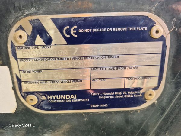 Hyundi HX145LCR 383393965