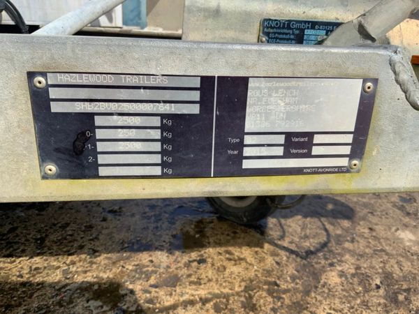 2015 HAZELWOOD SINGLE AXLE BOX TRAILER....1269... 383482973