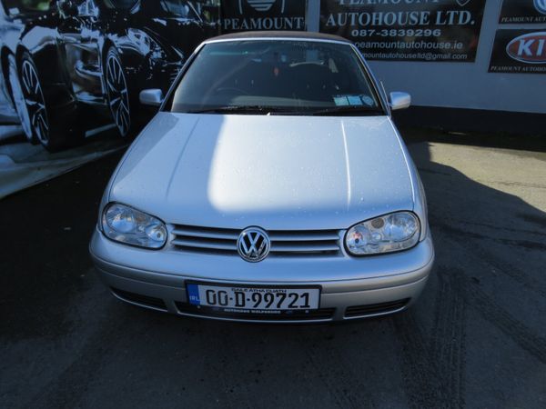 00 VW GOLF 1.8 PETROL  SOFT TOP  IN SILVER 383787406