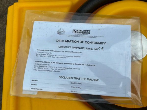 220lts PORTABLE FUEL DELIVERY BOWSER......1070. 383789432