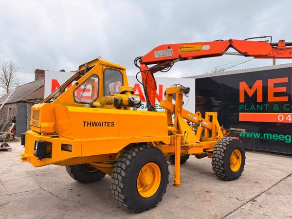 THWAITES HIAB CRANE 4 TON LIFT - RARE MACHINE 384707544