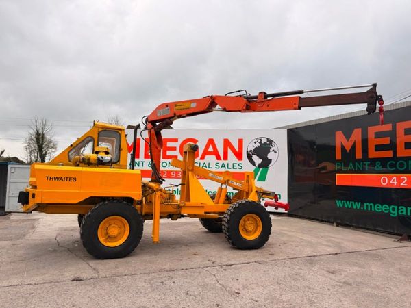 THWAITES HIAB CRANE 4 TON LIFT - RARE MACHINE 384707547