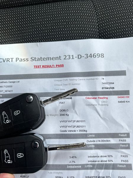 Fiat Doblo 2023 High Spec 3 seater only 64000kms 384731150