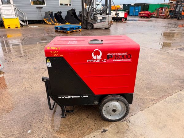 2021 PRAMAC 6 KVA GENERATOR GENSET ...884T 385065405