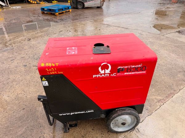 2021 PRAMAC 6 KVA GENERATOR GENSET ...884T 385065407