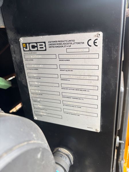 JCB G66QS     65KVA GENERATOR 385068174