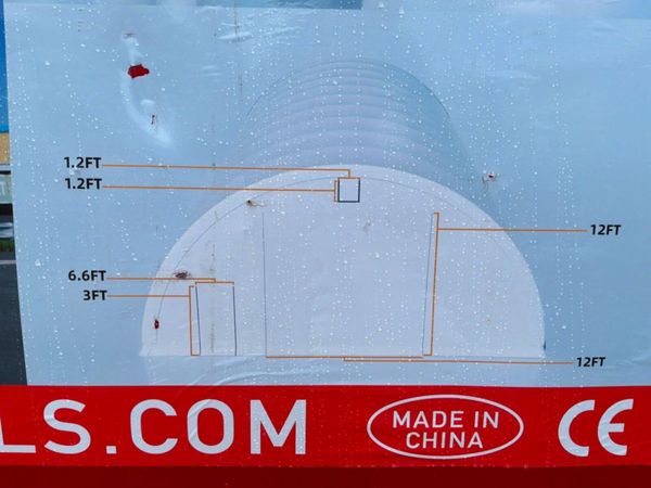85ft x 30ft HEAVY DUTY DOMED SHELTER SHED.539d. 385073756