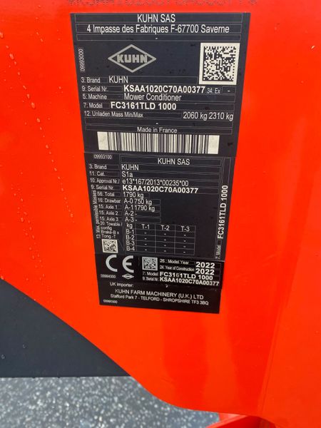 Kuhn trailed 10ft mower 385117617