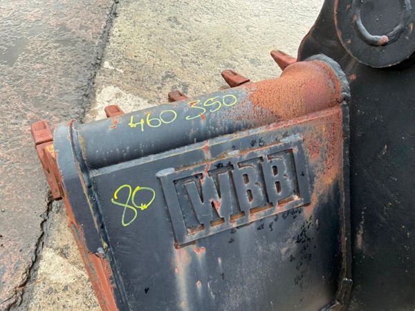60"  WBB DIGGING BUCKET......80mm PINS...REPAIRS. 385121791