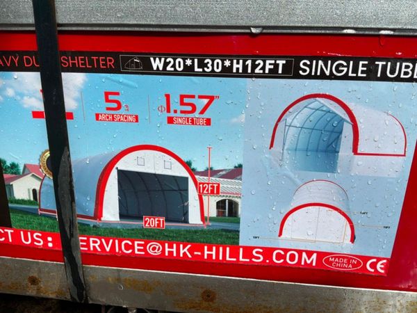 30ft x 20ft  DOME STORAGE SHELTER......549d. 385125923