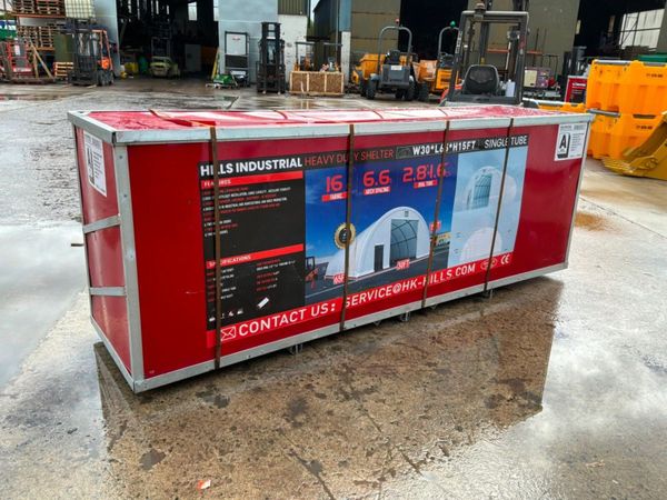 UNUSED 65ft x 30ft DOME STORAGE SHELTER...544d. 385305392