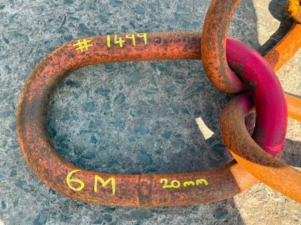 6.0mts x 20mm LIFTING CHAINS..2 GANG..1499. 385673972
