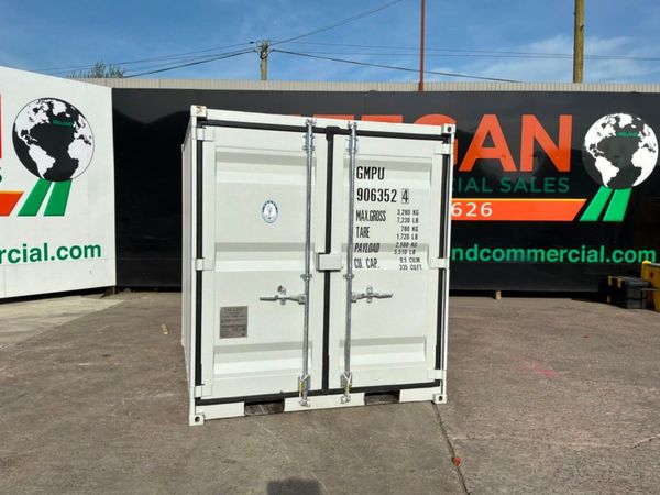UNUSED 8ft STEEL STORAGE CONTAINER.........917d. 385765690