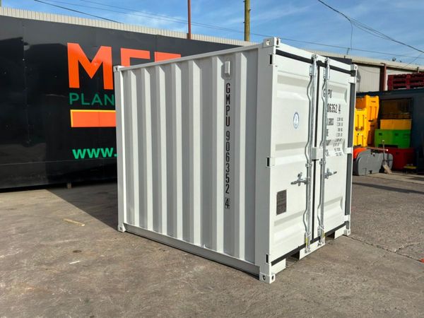UNUSED 8ft STEEL STORAGE CONTAINER.........917d. 385765692