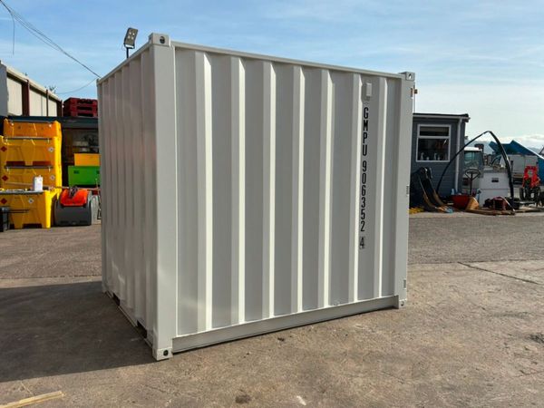 UNUSED 8ft STEEL STORAGE CONTAINER.........917d. 385765693