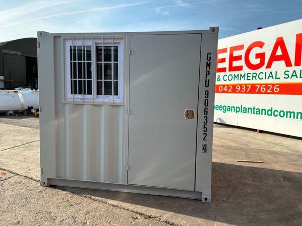 UNUSED 8ft STEEL STORAGE CONTAINER.........917d. 385765696