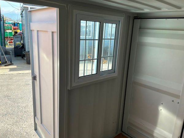 UNUSED 8ft STEEL STORAGE CONTAINER.........917d. 385765697