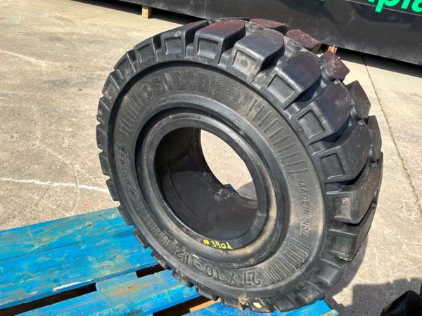 UNUSED 27 x 10-12 SOLID FORKLIFT TYRES......390d. 385765742