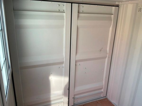 UNUSED 8ft STEEL STORAGE CONTAINER.........917d. 385765700