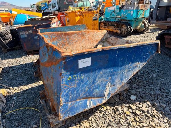 Tipping skip to suit forklift  missing handle 385851017