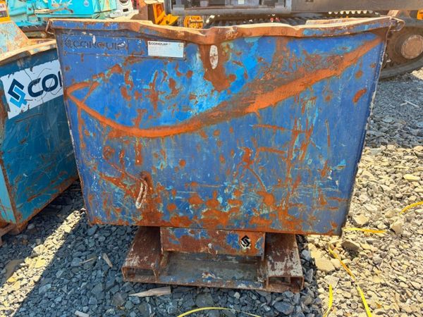 Tipping skip to suit forklift  missing handle 385851018