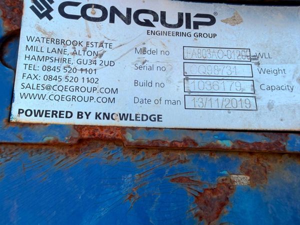 Tipping skip to suit forklift  missing handle 385851020