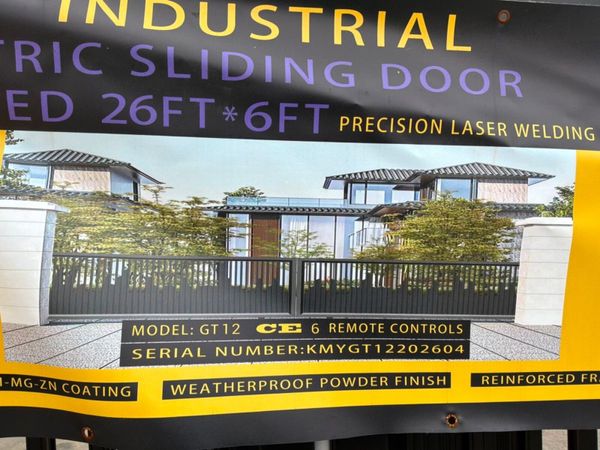 26ft TWIN ENTRY ELECTRIC SLIDING GATE.......2800d. 386106556