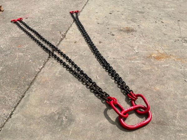 NEW 20 TON X 3 MTS LIFTING CHAINS...4 LEG..1677t 386276748