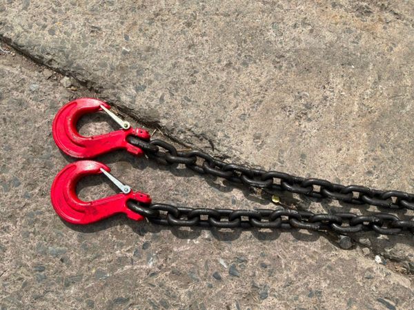 NEW 20 TON X 3 MTS LIFTING CHAINS...4 LEG..1677t 386276750