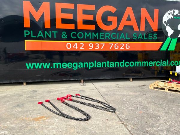 NEW 20 TON X 3 MTS LIFTING CHAINS...4 LEG..1677t 386276754
