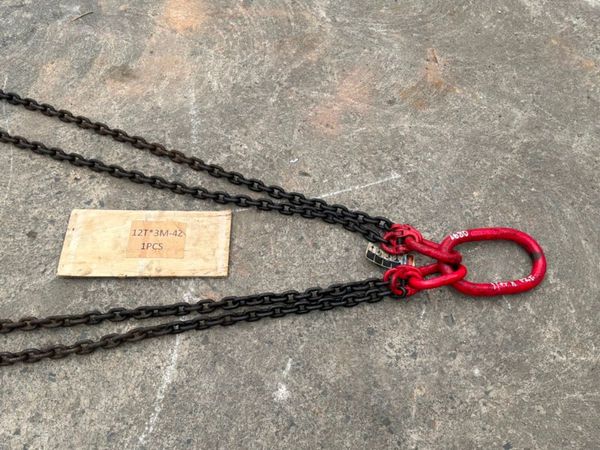 NEW 12 TON X 3 MTS LIFTING chains...4 LEG....1680t 386276724
