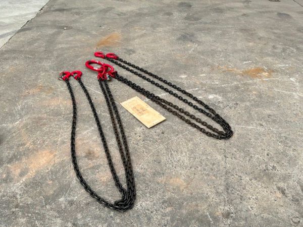 NEW 12 TON X 3 MTS LIFTING chains...4 LEG....1680t 386276726