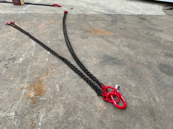 UNUSED 10 TONNE / 3mts LIFTING CHAINS.......1679t. 386276727