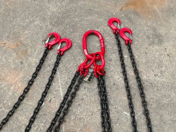 NEW 12 TON X 3 MTS LIFTING chains...4 LEG....1680t 386276732
