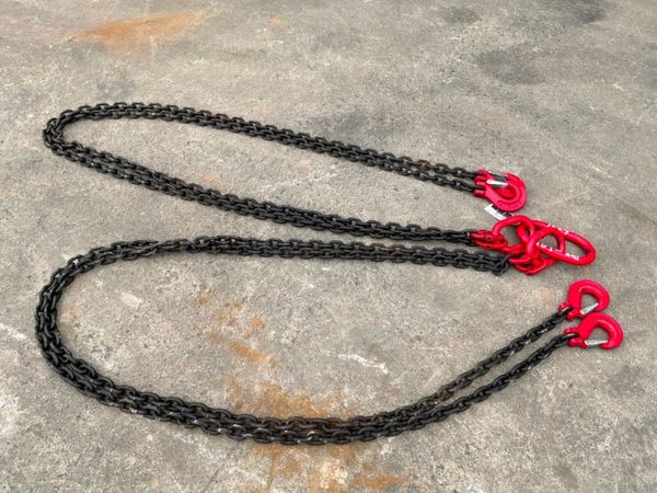 UNUSED 10 TONNE / 3mts LIFTING CHAINS.......1679t. 386276735