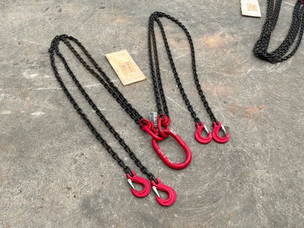 NEW 12 TON X 3 MTS LIFTING chains...4 LEG....1680t 386276736