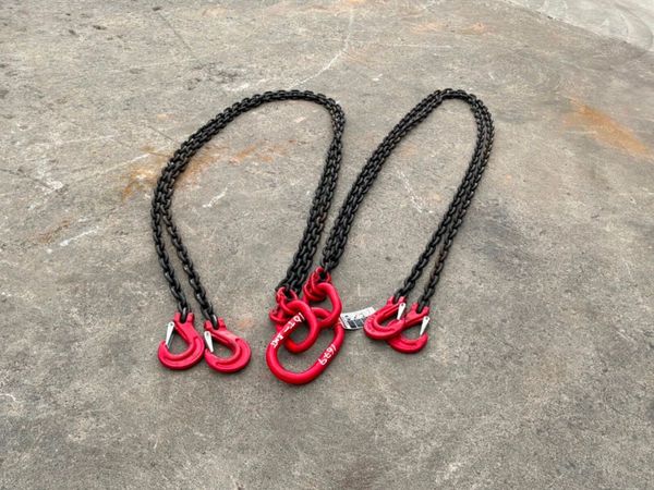 UNUSED 10 TONNE / 3mts LIFTING CHAINS.......1679t. 386276739