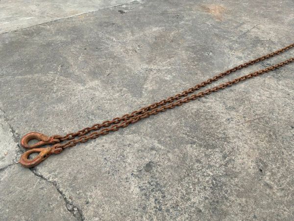 20ft x 10mm LIFTING CHAINS...4 LEG BROTHER...4824. 386215416